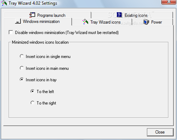 Tray Wizard screenshot 3