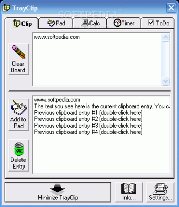 TrayClip screenshot