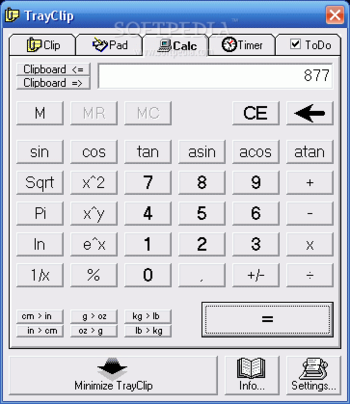 TrayClip screenshot 2