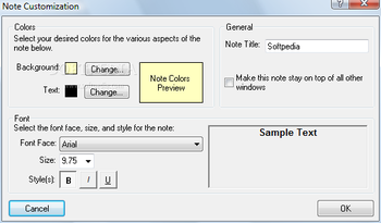 TrayNotes screenshot 2