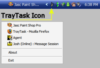 TrayTask screenshot