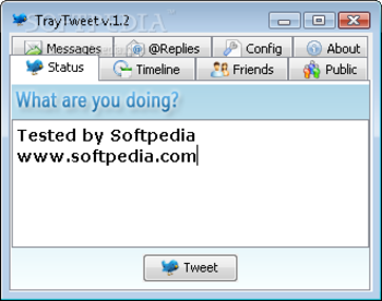 TrayTweet screenshot 2