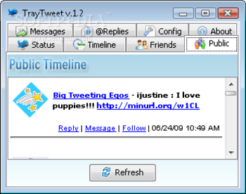 TrayTweet screenshot 4