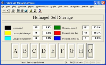 Tredds Self Storage Software screenshot