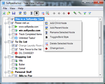 Tree View Outliner screenshot