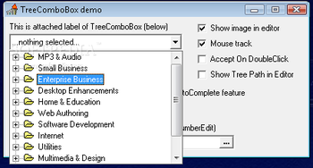 TreeComboBox screenshot