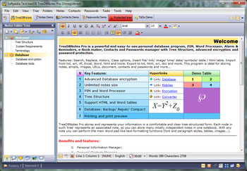 TreeDBNotes Pro screenshot