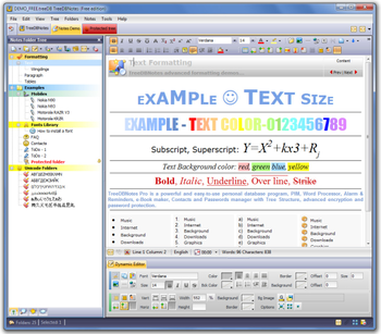 TreeDBNotes screenshot