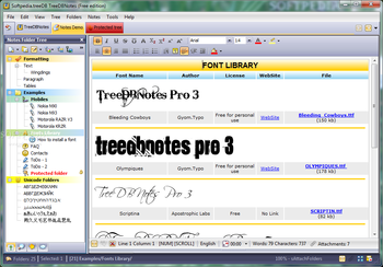 TreeDBNotes screenshot 4
