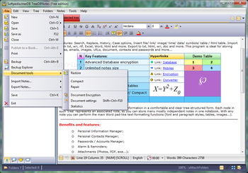 TreeDBNotes screenshot 6