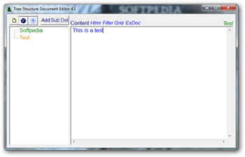 TreeDocEditor screenshot 2