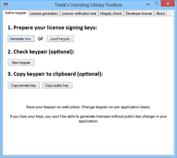 Treek's Licensing Library screenshot
