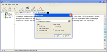 TreeNotes screenshot 2