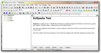 TreePad Business Edition screenshot