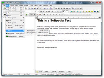 TreePad SAFE screenshot 4