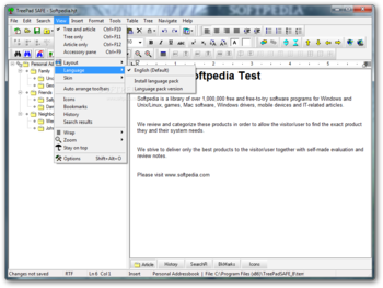 TreePad SAFE screenshot 5