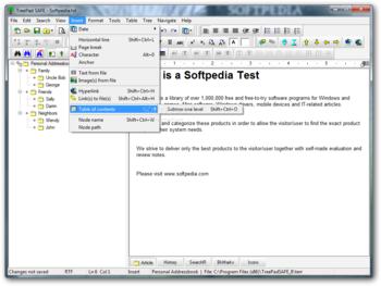 TreePad SAFE screenshot 6