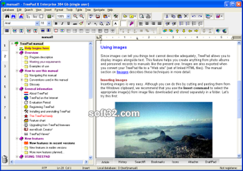 TreePad X Enterprise 384 Gb single-user screenshot 2