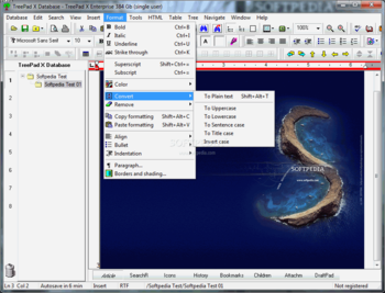 TreePad X Enterprise screenshot 2