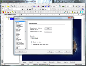TreePad X Enterprise screenshot 6