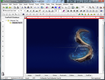 TreePad X Enterprise screenshot 7