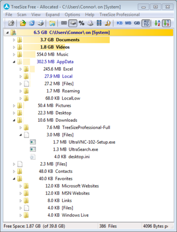 TreeSize Free screenshot 3