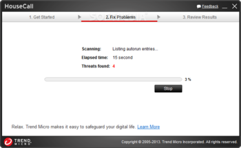 Trend Micro HouseCall screenshot 2