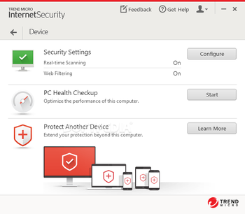 Trend Micro Internet Security screenshot 2