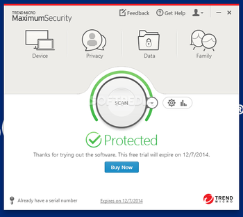 Trend Micro Maximum Security screenshot