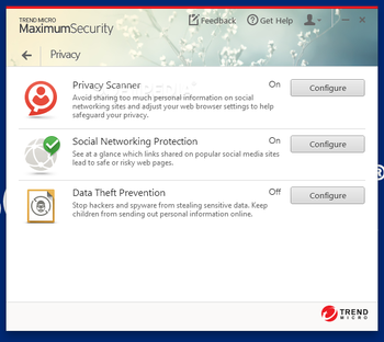 Trend Micro Maximum Security screenshot 22