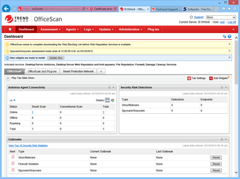 Trend Micro OfficeScan screenshot