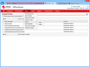 Trend Micro OfficeScan screenshot 3