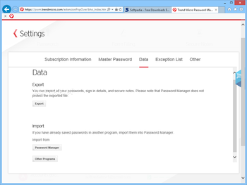 Trend Micro Password Manager screenshot 9