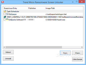 Trend Micro Ransomware Screen Unlocker screenshot