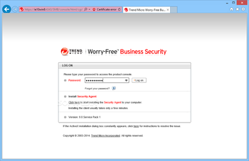 Trend Micro Worry-Free Business Security screenshot