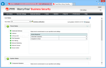 Trend Micro Worry-Free Business Security screenshot 2