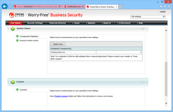 Trend Micro Worry-Free Business Security screenshot 3