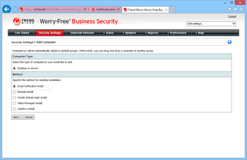 Trend Micro Worry-Free Business Security screenshot 4