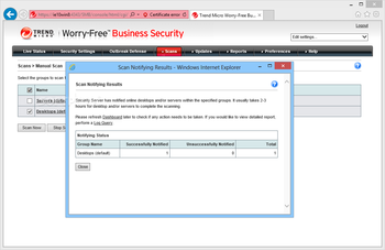 Trend Micro Worry-Free Business Security screenshot 9