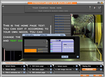 TrendyFlash Site Builder screenshot