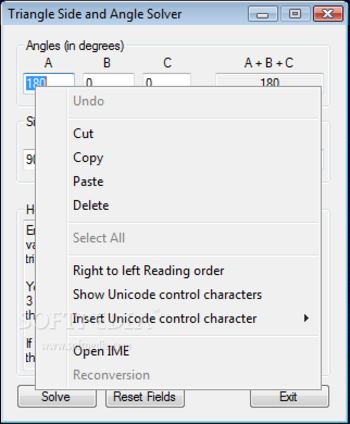 Triangle Side and Angle Solver screenshot 3