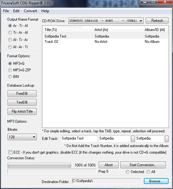 TriceraSoft CDG Ripper screenshot