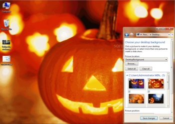 Trick or Treat Windows 7 Theme screenshot