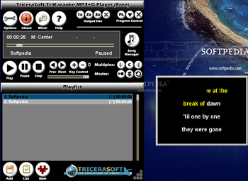 TriKaraoke MP3+G Player  screenshot