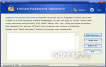 Trillian Password Recovery screenshot 2