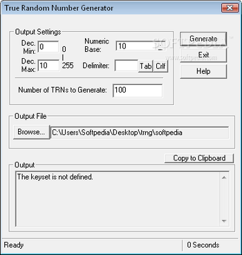 TRNG screenshot