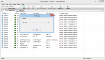 Trogon MAC Scanner screenshot 2