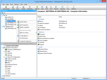 Trogon Network Inventory screenshot