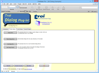 Troi Dialog Plug-in screenshot