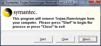 Trojan.Ramvicrype Removal Tool screenshot